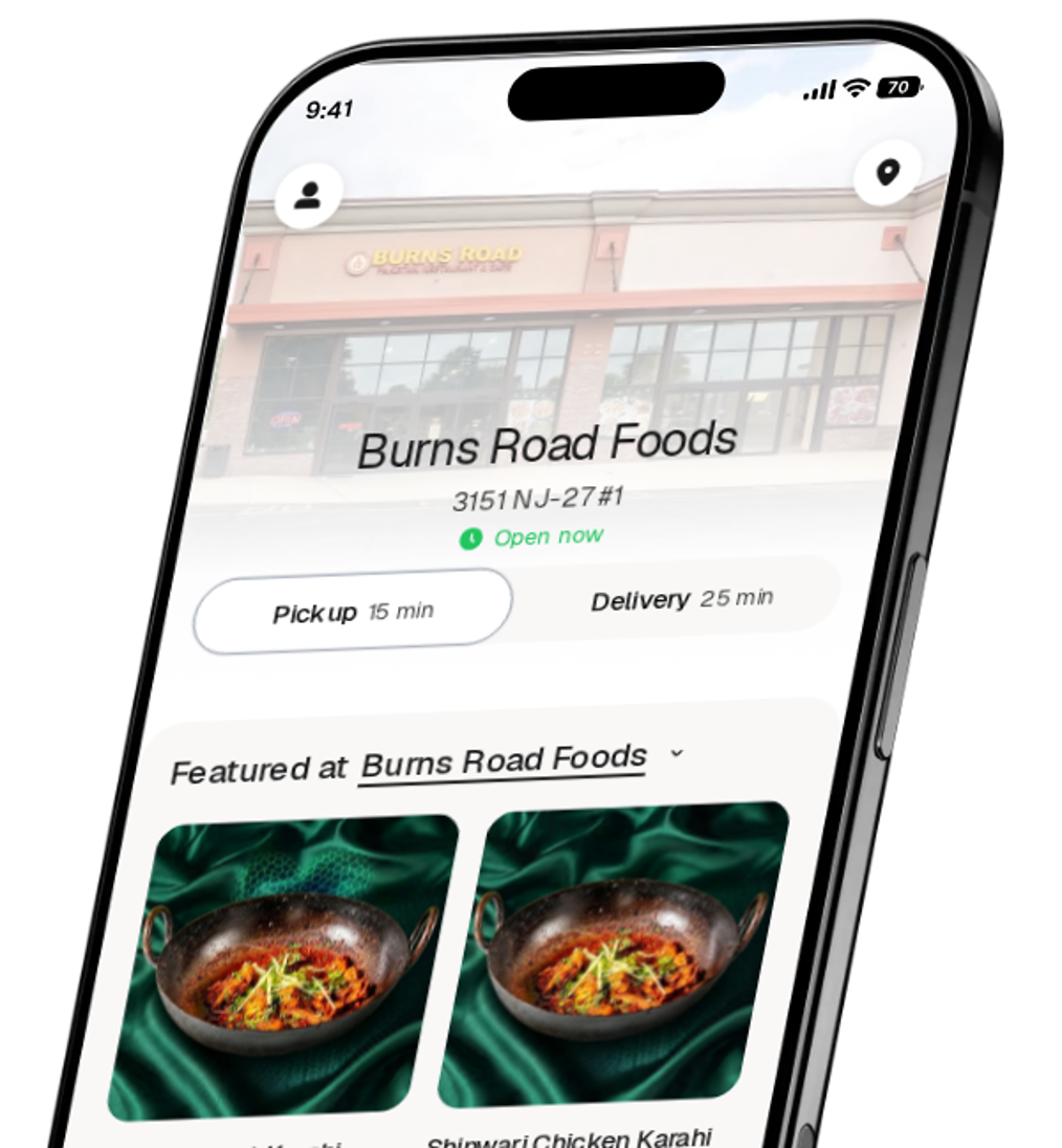 Burns Road Foods app preview