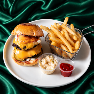 Chapli Burger w/ Fries