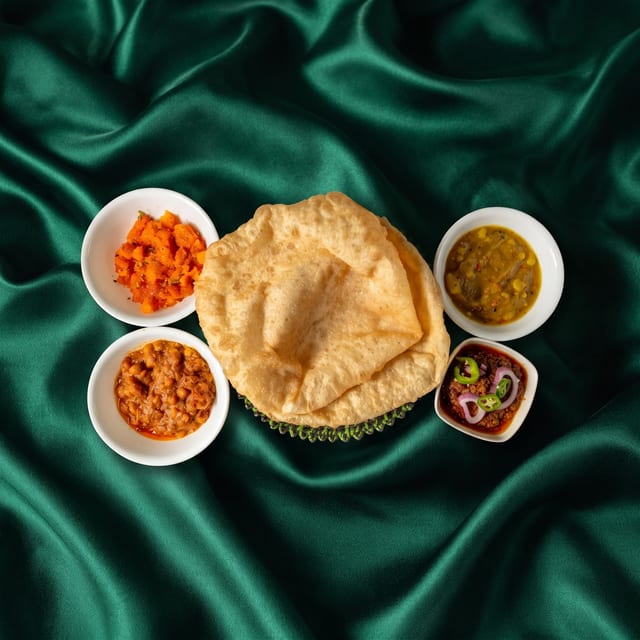 Halwa Poori Nashta.
